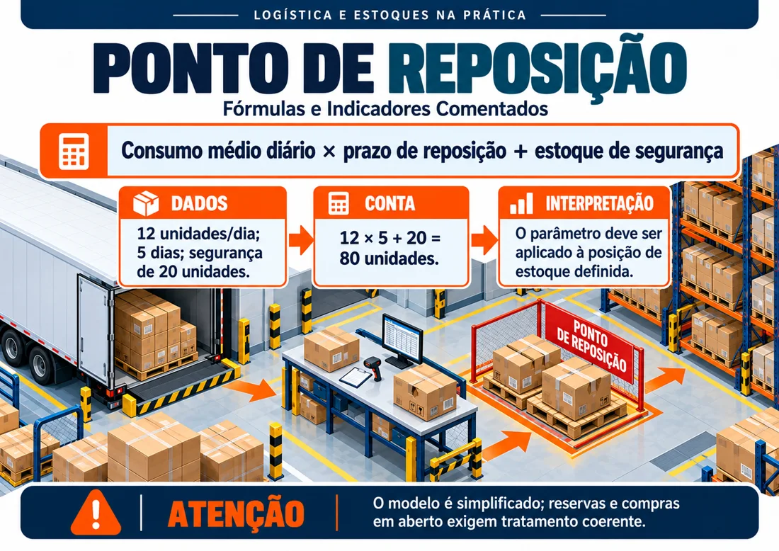 Fórmula comentada de ponto de reposição