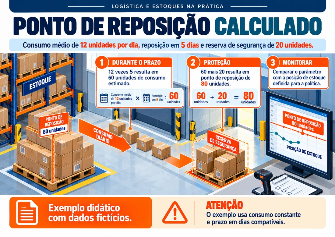 Caso resolvido: reposição de estoque